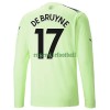 Maillot à Manches Longues Manchester City De Bruyne 17 Troisième 2022-23 Pour Homme